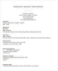 This format works best for those with a long history of work experience. Free 7 No Experience Resume Samples In Ms Word Pdf