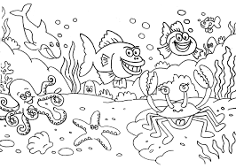 Ambil contohnya pemandangan pantai, pemandangan hutan atau pemandangan bawah laut bisa dijadikan pilihan. Gambar Mewarnai Pemandangan Bawah Laut Coloring And Drawing