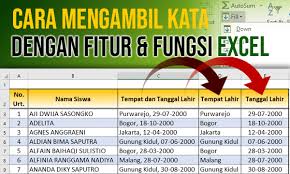 Rumus Dan Fitur Excel Untuk Memisahkan Kata Pakar Tutorial