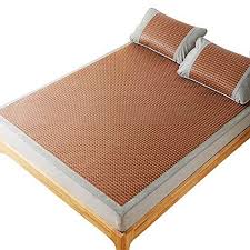 Wei Zhe Summer Sleeping Mat Double Sided Rattan Mat Mat Summer Air Conditioned Room Sleeping Mat Fol Sleeping Mat Thick Mattress Topper Makeup Dressing Table