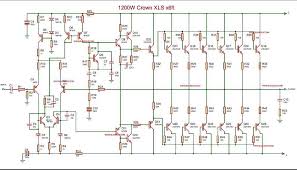 1200w Power Amplifier Crown Xls 1200 Electronic Circuit Audio Amplifier Crown Amplifier Circuit Diagram