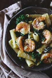 Roasted Shrimp And Kale Rigatoni With Lemon Ricotta Sauce Recipe Recipes Pasta Dishes Cooking Recipes
