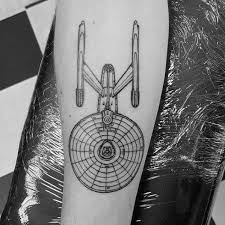 Na verdade é um duplo duplex: 50 Star Trek Tattoo Designs For Men Science Fiction Ink Ideas