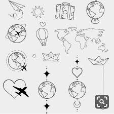 Tattoo Idee Per Tatuaggi Viaggio Tatuaggio Disegni Tatuaggio Piccoli