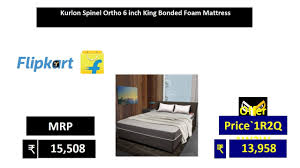 Kurlon Spinel Ortho 6 Inch King Bonded Foam Mattress Youtube