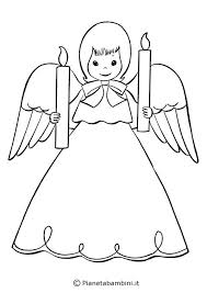 18 Disegni Di Angeli Da Colorare Pagine Da Colorare Di Natale Colori Di Natale Angelo Di Natale