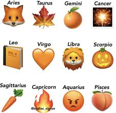 Orange Emojis Zodiac Signs Aquarius Zodiac Signs Astrology Zodiac Star Signs