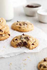 Gluten Free Chocolate Chip Cookies Recipe Girl Vs Dough Recipe In 2020 Chocolate Chip Cookies Gluten Free Chocolate Chip Cookies Salted Chocolate Chip Cookies