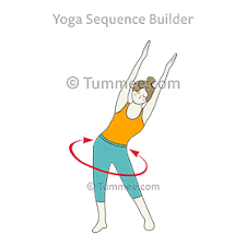 Standing Pelvic Circles Arms Up Beginner Poses Types Of Yoga Yoga Sequences