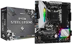 Asrock B450m Steel Legend Socket Am4 Amd Promontory B450 Ddr4 Quad Crossfirex Motherboard Amd Ddr4