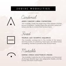 Zodiac Modalities Cardinal Fixed Mutable Libra Capricorn Different Zodiac Signs Leo And Scorpio