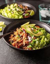 Instant Pot Quinoa Burrito Bowls Vegan Detoxinista Recipe Vegan Instant Pot Recipes Vegetarian Instant Pot Pot Recipes