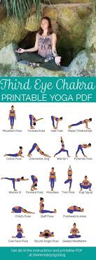 Yoga For The Third Eye Chakra Printable Pdf Chakra Yoga Yoga Flow Sequence Third Eye Chakra