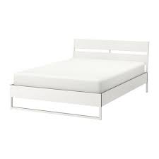 Trysil Cadre De Lit Blanc Lonset 160x200 Cm Ikea Bed Frame Adjustable Beds Double King Size Bed