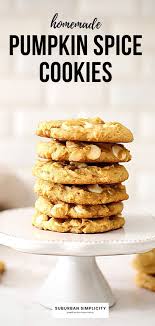 Pumpkin Spice Cookies With White Chocolate Chips Recipe In 2020 Pumpkin Spice Cookie Recipe Homemade Pumpkin Spice Spice Cookies