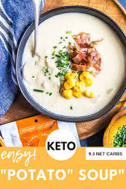 Loaded Turnip Soup Easy Keto Cast Iron Keto Recipe Turnip Soup Turnip Recipes Ketogenic Recipes Dinner