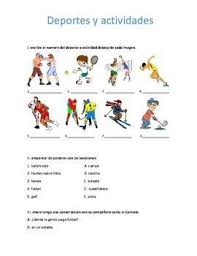 Una Gua Simple Para Practicar El Vocabulario Relacionado Con Los Deportes Y Actividades De Tiempo Libre School Places Teaching Spanish Education
