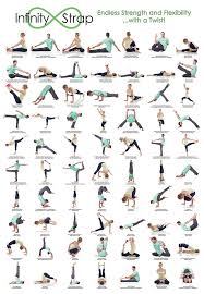 70 Stretches Using Infinity Straps Yoga Poses Names Yoga Strap Yoga Strap Stretches