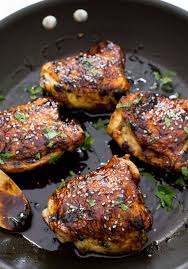 Sticky Asian Chicken Thighs Recipe With Images Asian Chicken Thighs Asian Chicken Chicken Recipes