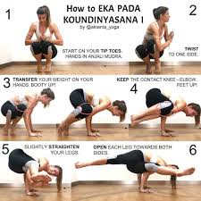 Continuing With The Theme Of Arm Balances Here Is A Twist On The Pose We Showed Yesterday So It Has Added Arm Balances Different Types Of Yoga Types Of Yoga