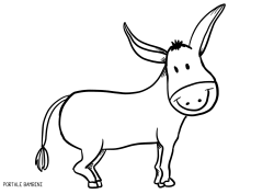 Disegni Di Asini E Asinelli Da Stampare E Colorare Gratis Portale Bambini Donkey Coloringpages Colorinspiration Colo Disegni Colori Disegni Da Colorare