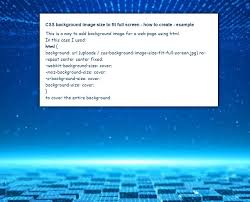Css Background Image Size To Fit Posted By Michelle Anderson For example, if i wanted my background image to be 300 pixels by 200 pixels, my css would look like this css background image size to fit posted