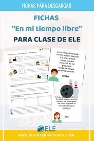 Fichas Para Trabajar Actividades De Tiempo Libre Vocabulary Free Time Activities Spanish Materia Actividades De Tiempo Tiempo Libre Tiempo Libre Actividades