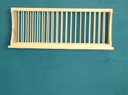 under cabinet wood plate dish rack