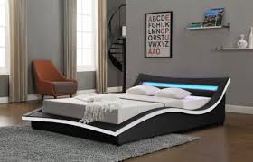 Designer Bed With Feature Led Headboard Double King Size Add Mattress Ebay Bed Design King Bed Frame King Size Headboard