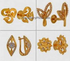 Daily Use Gold Ear Tops Latest Jewellery Designs Gold Classic Jewelry Jewelry