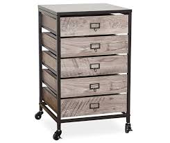 Stratford Wood Metal 5 Drawer Rolling Cart Big Lots Rolling Cart Cheap Office Furniture Wood And Metal