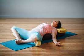 Live Yoga Now Supta Baddha Konasana Reclining Bound Angle Pose Yoga Now How To Do Yoga Pranayama Yoga