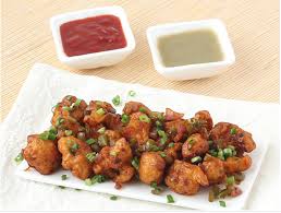 Gobi Manchurian Dry Deep Fried Cauliflower Balls Cooked With Onion Capsicum In Soy Chilli Sauce Naw Gobi Manchurian Gobi Manchurian Dry Recipe Cauliflower