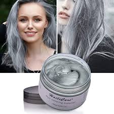 Want to dye your hair a new color, or cover up your grays? Silver Ash Grey Instant Colour Hair Wax 120g Hailicare Temporary Hair Dye Wax Men Women Hair Pomades Hair Styling Cream Mud Best Salon Hair Clay For Party Festival Cosplay Halloween Amazon Co Uk