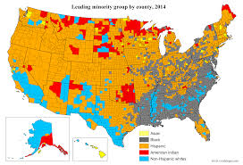 Leading Minority Group By U S County Vivid Maps America Map Cartography Map Map