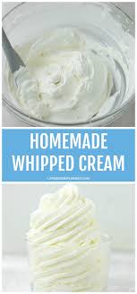 How To Make Whipped Cream Life Made Simple Recipe Homemade Whipped Cream Food Dessert Recipes