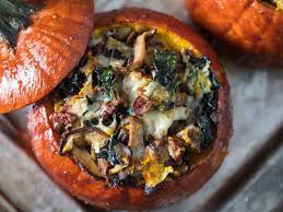Thanksgiving Stuffed Roast Pumpkins Recipe Recipe Vegetarian Thanksgiving Roasted Pumpkin Recipes Pumpkin Recipes
