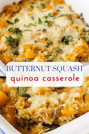 Butternut Squash Quinoa Casserole Recipe Healthy Butternut Squash Vegetarian Casserole Vegetarian Entrees