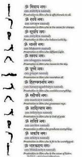Surya Namaskar Mantras And Its Significance Yoga Mantras Yoga Sun Salutation Surya Namaskar