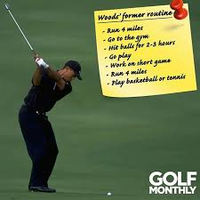 How Would You Handle Tiger Woods Former Daily Routine Woods Revealed His Daily Routine After Justin Thomas Asked Him W Going To The Gym Tiger Woods Ran Games