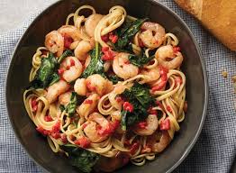 Shrimp Scampi With Roasted Peppers And Spinach Recipe Publix Recipes Stuffed Peppers Roasted Peppers