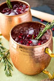Pomegranate Rosemary Moscow Mule Pomegranate Cocktail Recipes Mule Recipe Pomegranate Recipes Drinks