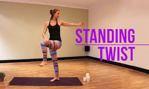 How To Do A Standing Twist Yoga Poses Advanced Advanced Yoga Yoga Poses
