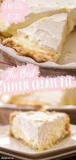The Best Lemon Cream Pie Lemon Pudding Recipes Lemon Cream Pies Lemon Pudding Dessert