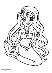 Disegni Di Sirene E Sirenette Da Stampare E Colorare Portale Bambini Mermaid Coloringpages Coloringinspiration Disegni Mermaid Disegno Di Cartoni Disegni