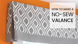 diy no sew valance tutorial youtube