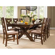 9 piece solid wood dining set with