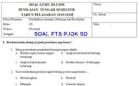 Contoh Soal Tematik Pjok Kelas 1 Ilmusosial Id