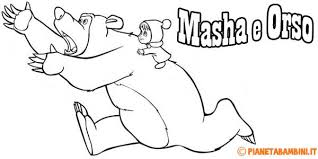 99 Disegni Di Masha E Orso Da Colorare Orso Disegni Colori