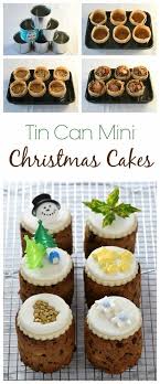 Tin Can Mini Christmas Cakes Recipe Mini Christmas Cakes Christmas Cake Christmas Baking